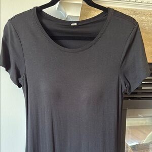 Uniqlo Classic Black Women's maxi dress with built in bra